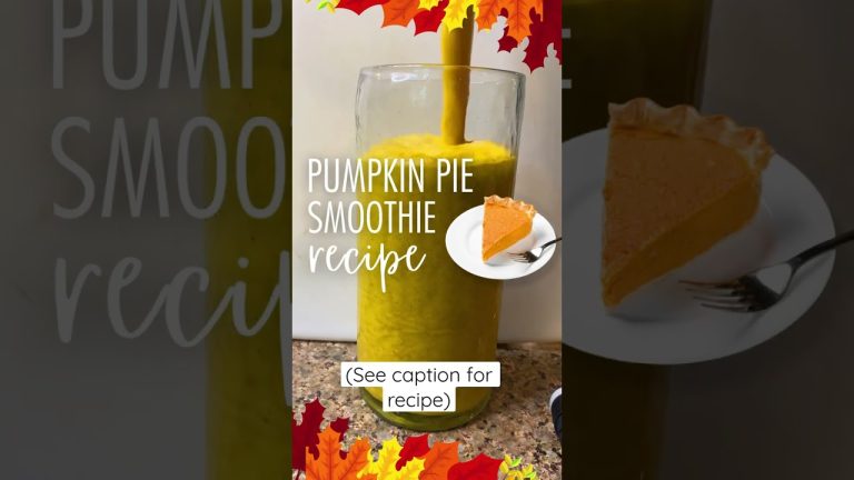 Pumpkin Pie Smoothie – Perfect Fall Drink #short