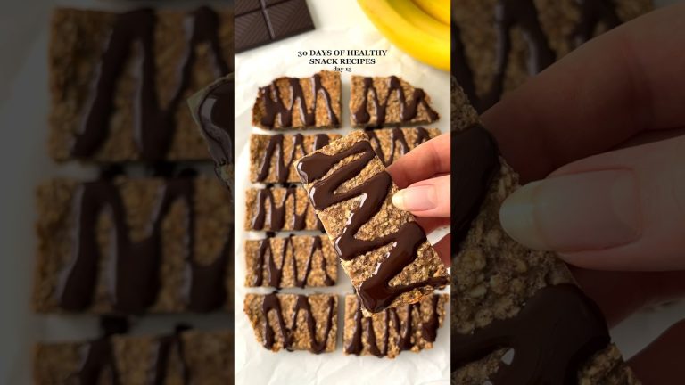 Healthy Banana Bread Granola Bars😍 #healthyrecipes #healthysnacks #snacksrecipe