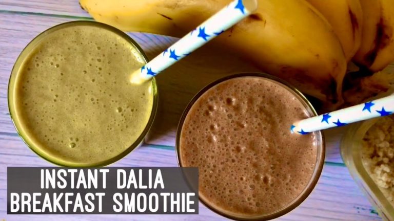 Instant Dalia Breakfast Smoothie | Easy Quick Indian Breakfast Idea | Healthy Drink | Hindi