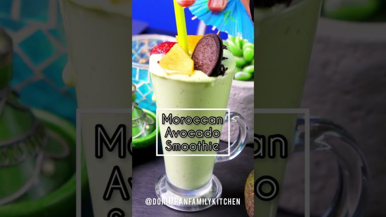 MOROCCAN AVOCADO SMOOTHIE || ZaaZaa – Avocado and Dates Smoothie #shorts #avocado #recipe
