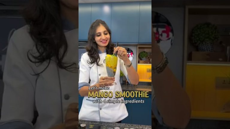Quick & Healthy Mango Smoothie | Mango Shake Recipe | Thick & Tasty Milkshake | Mango Recipe |