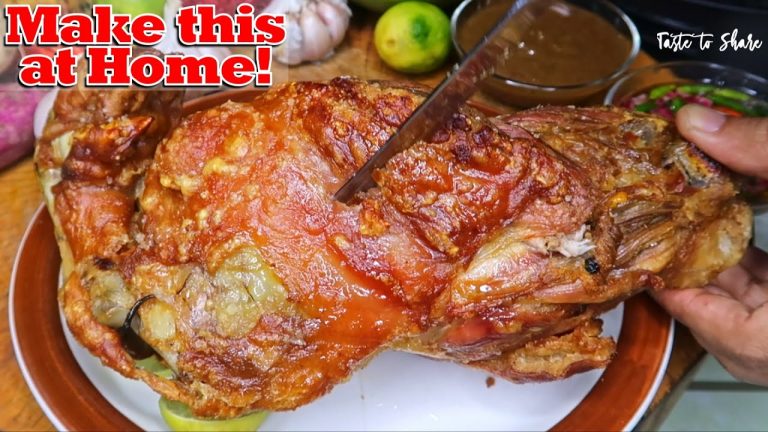 CRUNCHY & JUICY❗ PORK leg Recipe in AIR FRYER is so it Deliciously melts in your mouth 💯✅PORK BELLY