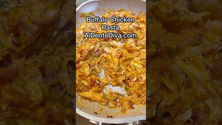 Buffalo chicken pasta #shorts