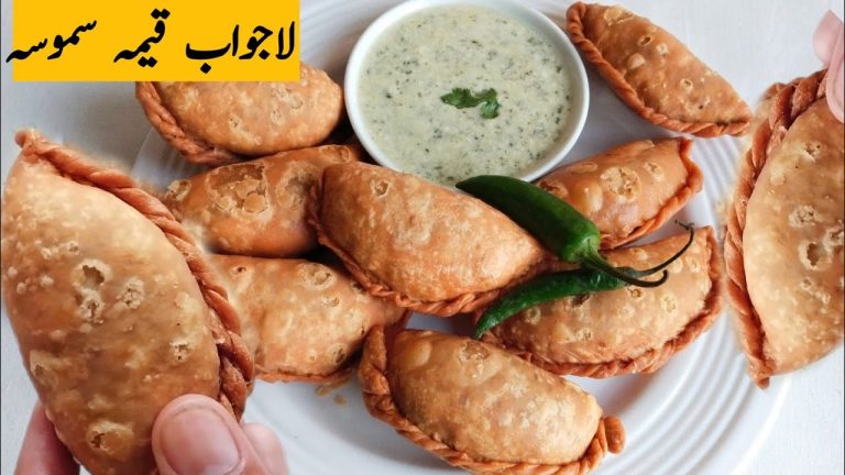 crunchy and crispy keema samosa recipe | samosa recipe | beef samosa at home