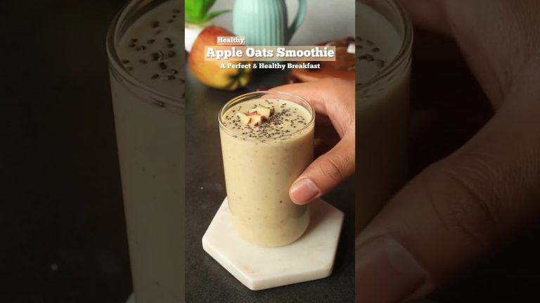 Healthy APPLE SMOOTHIE #asmr  #shorts