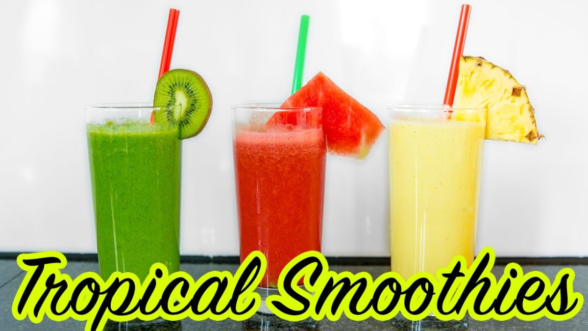 3 Tropical Summer Smoothie Recipes ☼ VEGAN, Healthy & Delicious