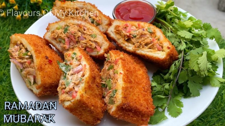 Tikka Bread Pockets ❤️ Healthy Recipe ❤️ Ramzan Iftar Special Snacks 😋 | चिकन टिक्का ब्रेड पॉकेट्स