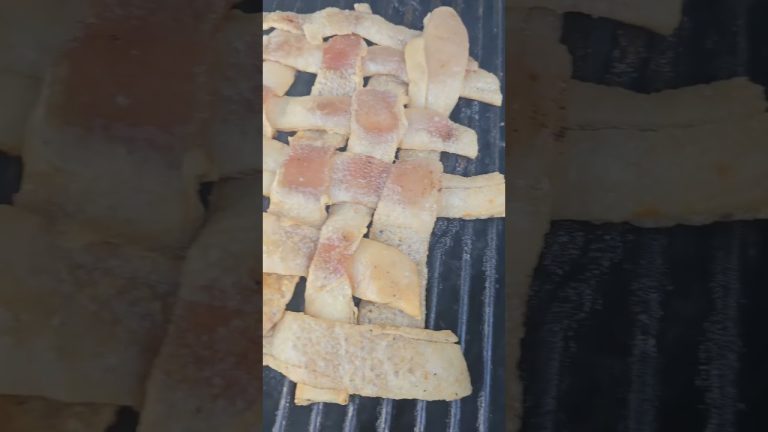 Pork crackling weave #bbq #meat #crackling