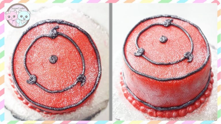 NARUTO SHARINGAN CAKE 🍥 Anime Food Baking Dessert Recipe Ideas
