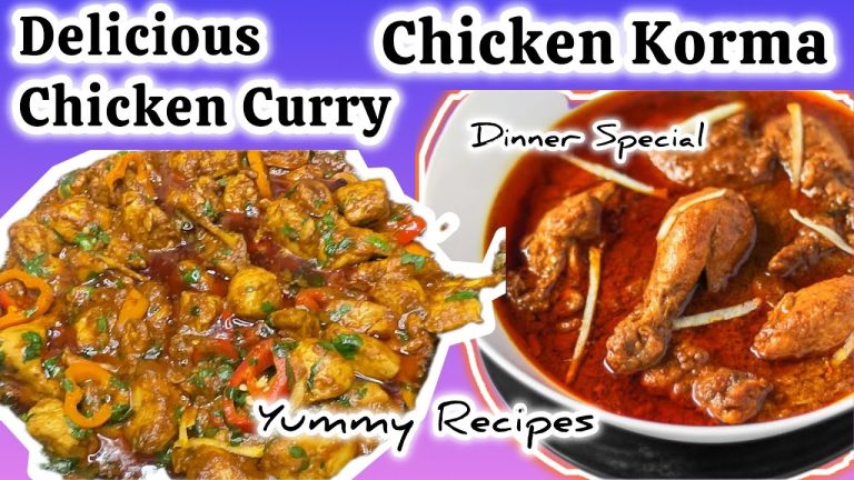 Easy Chicken Recipes For Dinner| Ramadan Dinner Recipes | Chicken Curry And Chicken Korma