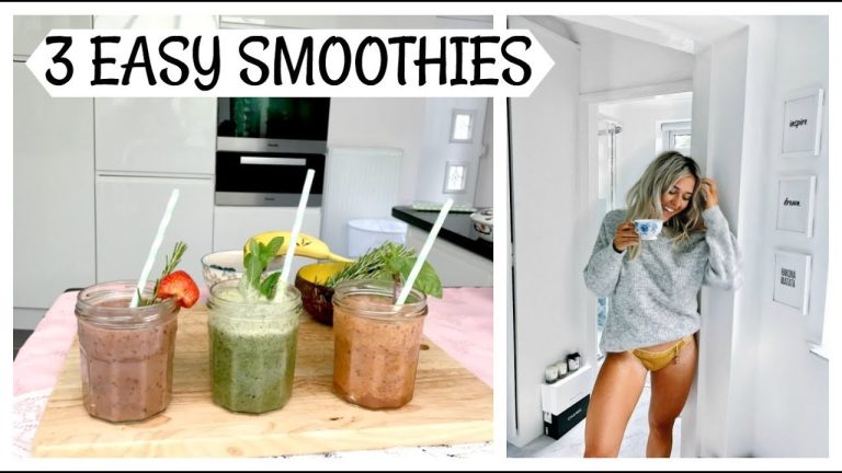 3 Easy Healthy Smoothie Recipes; Mojito Smoothie, Tropical, Chocolate Strawberry Smoothie! | ad