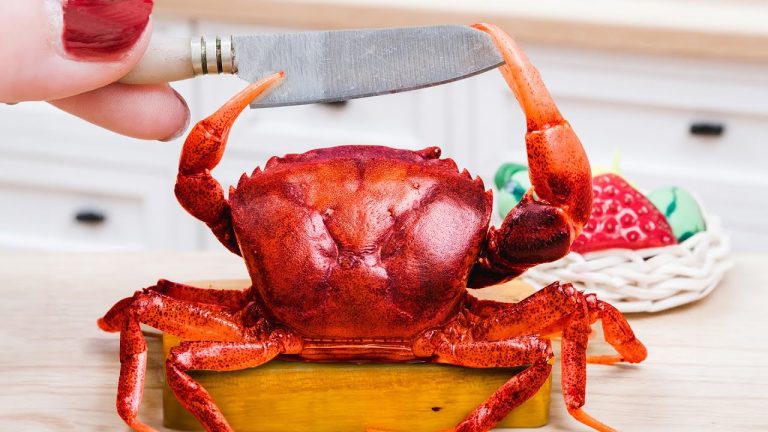 So Delicious Mini Seafood Chili Crab Recipes 🦀 Mini Seafood Recipe Cooking In Miniature Kitchen
