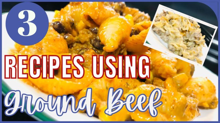 3 BEST Ground Beef Recipes! | Tasty, Quick & Cheap Dinners Made EASY! | Simple Recipes