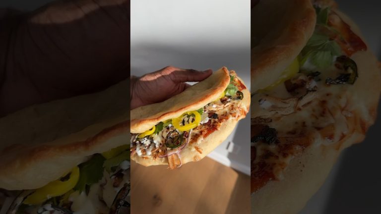 BBQ Chicken Pizza Sandwich 🍕🥪