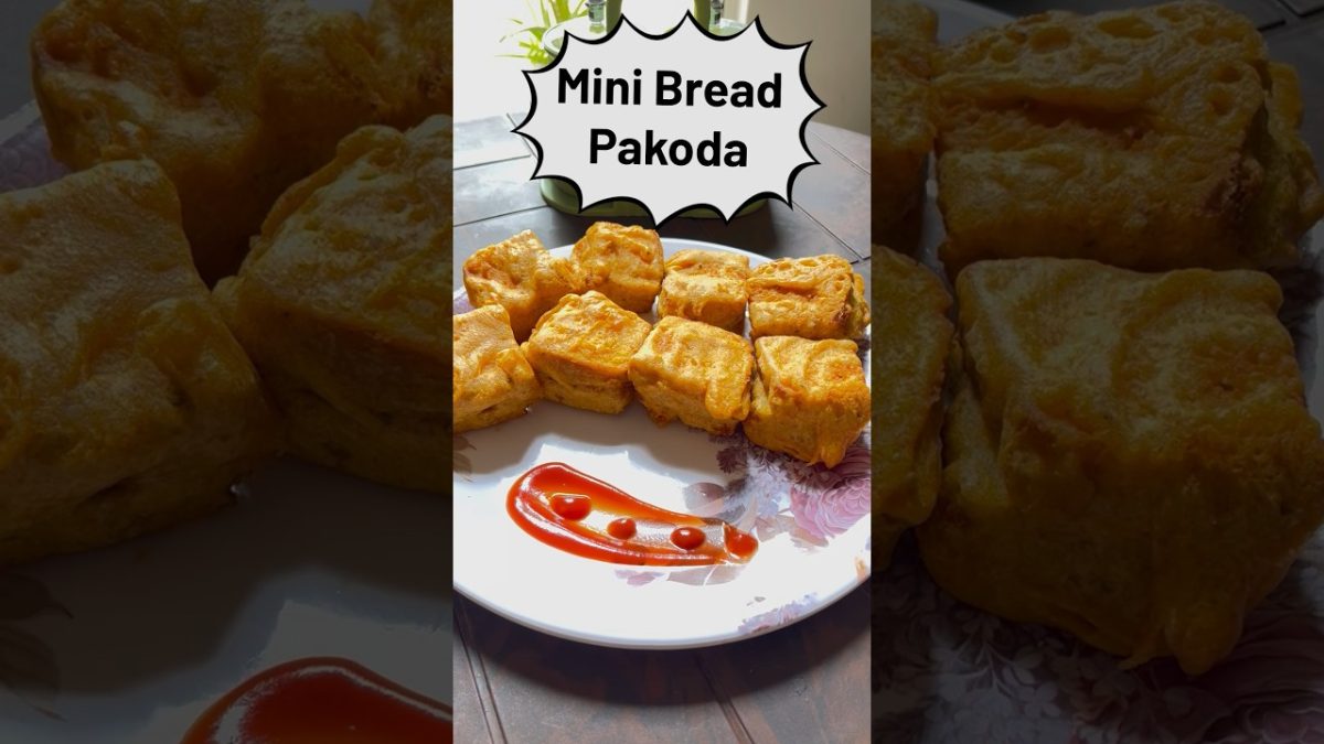 मिनी ब्रेड पकोडा । Ek Minute me kaise banaye Mini Bread Pakoda recipe 😋| #shorts #breadpakoda