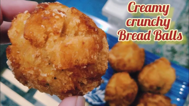 Creamy Crunchy Bread Balls/ snacks / Ramadan Recipes / Bread Recipes / chicken cheese balls /