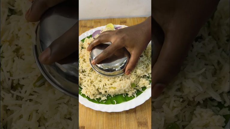 Bagara Rice & Fish Fry🤤 ఎవరికి ఇష్టం?🤔 | South Indian Food | Sea Food #shorts