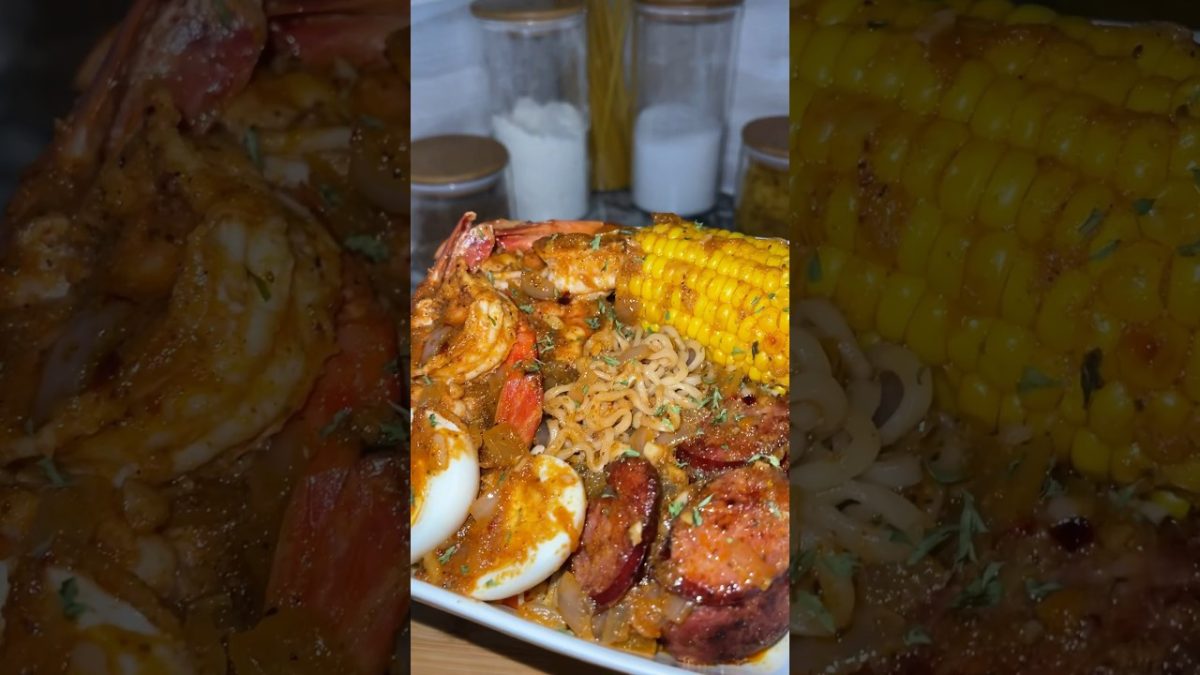Seafood Ramen Boil 🍜 | Delicious Boil Sauce 🔥 #eggboil #crabboil #ramennoodles