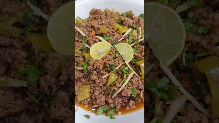 Hari Mirch Keema Recipe #keemarecipe #keema #spicyrecipe #spicyfood #beefrecipe #mincedbeef #shorts