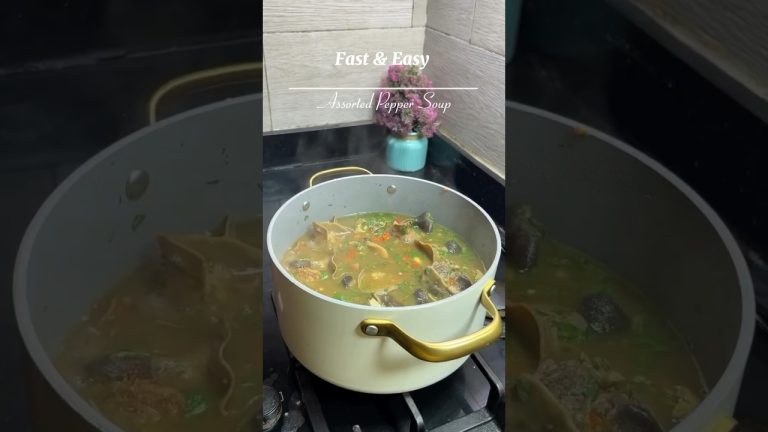 Easy Pepper Soup  Recipe to try out pls Subscribe for more amazing recipes #shorts #cooking