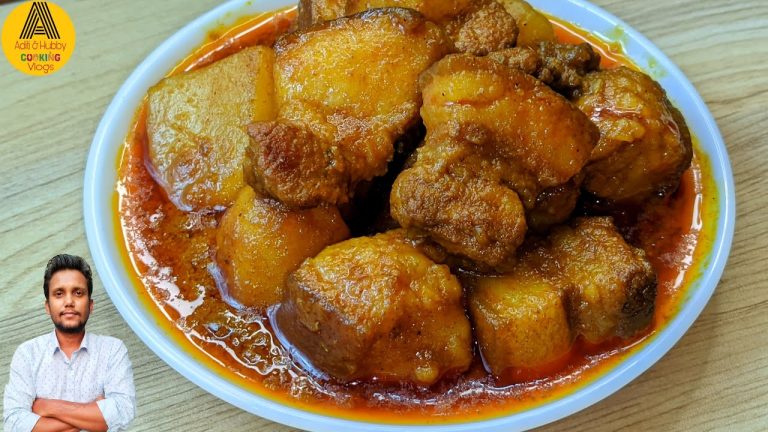 Cooking An Indian Style Pork Curry With Potato Recipe | Spicy Pork Curry Recipe | Pork Recipe