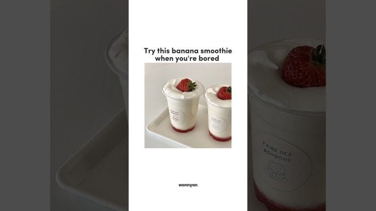 Try this banana smoothie when you're bored #smoothie #aesthetic #fypシ #viral #tomboy #glowup #kpop