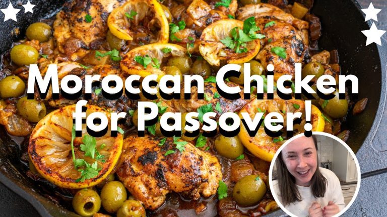 KOSHER FOR PASSOVER Braised Moroccan Chicken Recipe!!!
