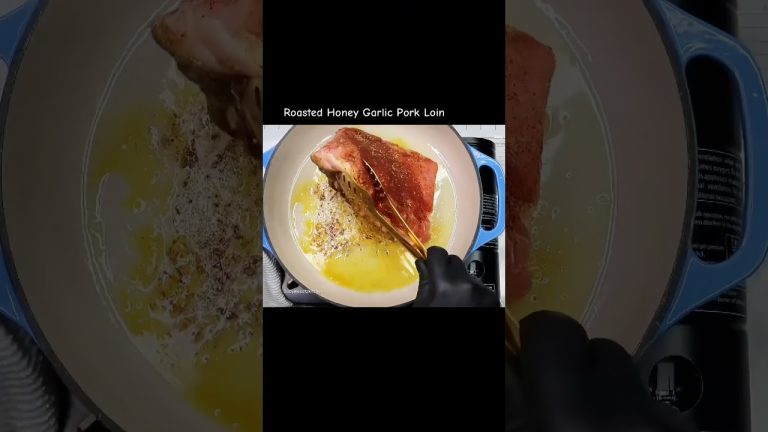 Roasted Honey Garlic Pork Loin. #porkrecipe #porkloin #roastedpork