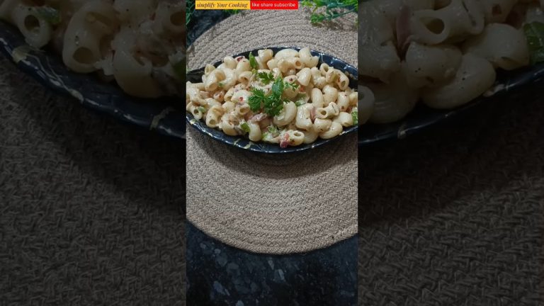 Yummy 😋 white pasta ||#macroni  #recipe #food #cooking #viral #youtubeshorts