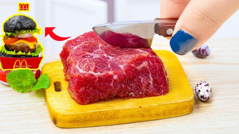 Unique McDonald's Midnight Burger 🥩 Delicious Miniature Beef Recipe