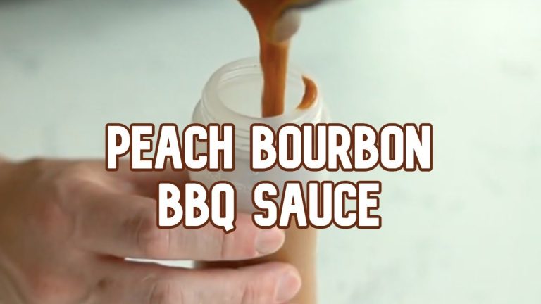 PEACH BOURBON BBQ SAUCE in 60 seconds | #shorts
