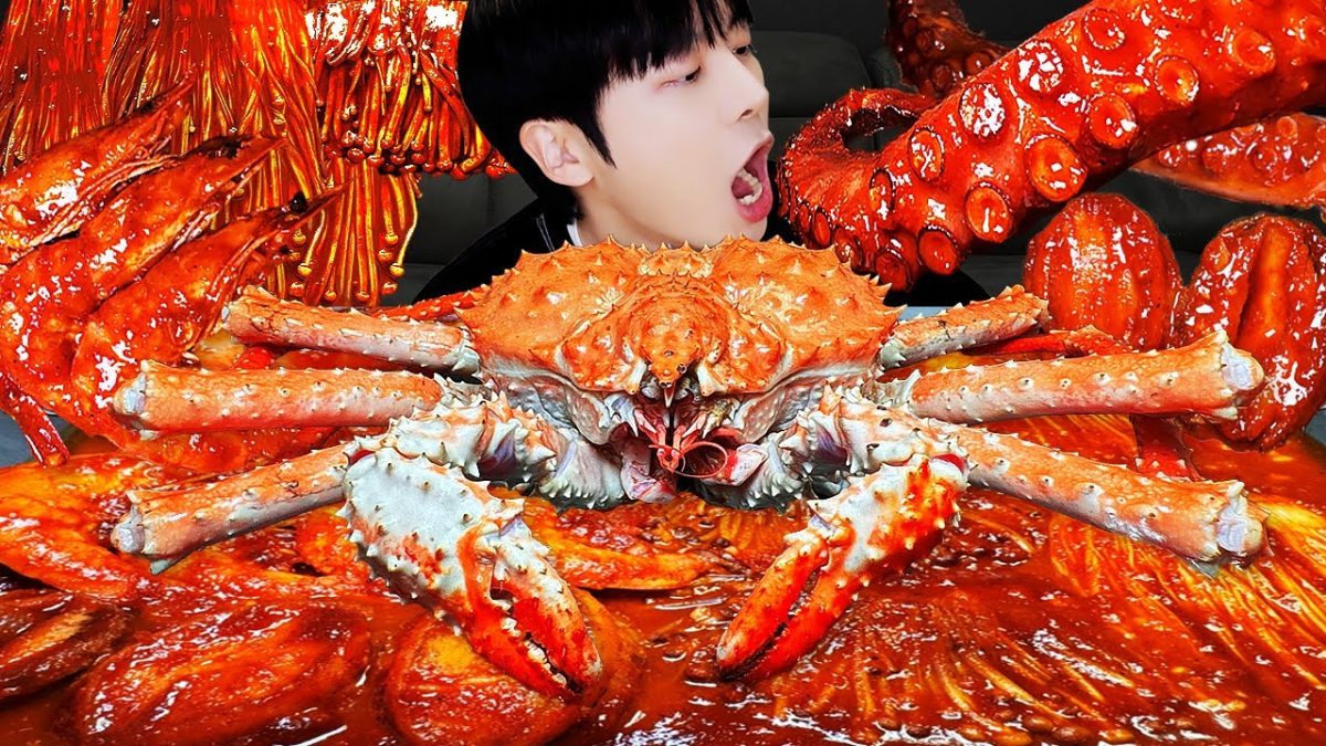 ASMR MUKBANG | 직접 만든 해물찜 대왕 킹크랩 문어 팽이 버섯 먹방 & 레시피 KING CRAB, OCTOPUS, SEAFOOD