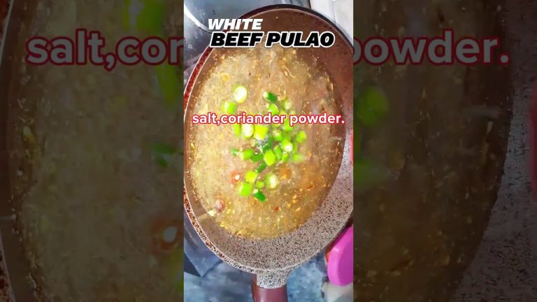 White Beef Pulao Recipe #shorts #ytshorts #cooking