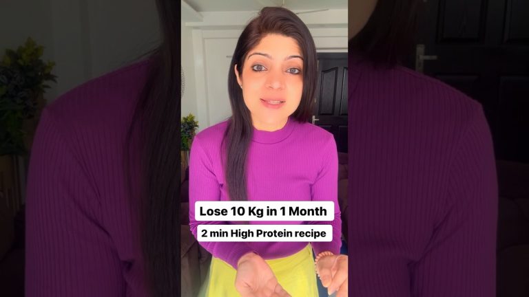 Lose 10 Kg in 1 Month | 2 minutes high Protein recipe #drshikhasingh #howtoloseweightfast #protein