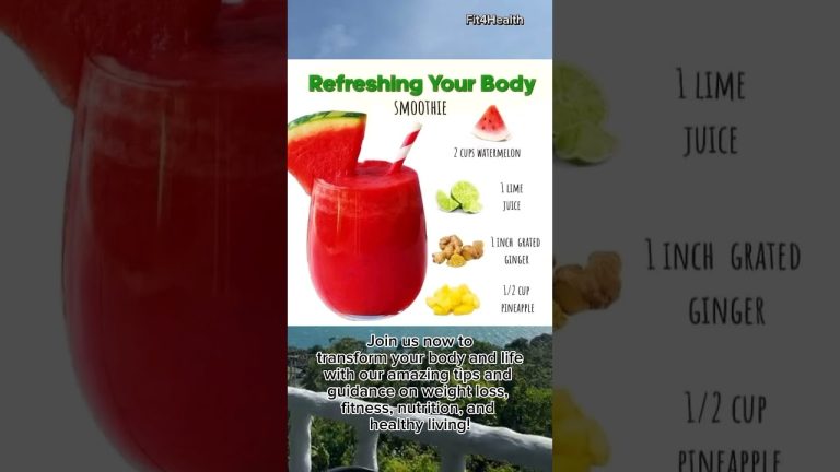 Body Refreshment Smoothie Recipe | Revitalize Your Body: Refreshing Smoothie Recipes #Shorts