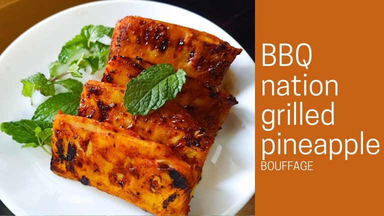 | Grilled pineapple | BBQ Nation grilled pineapple recipe | easy dessert recipe | pineapple dessert|