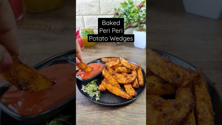 Baked Peri Peri Potato Wedges | Snack Recipes | Cook Bake Shake | Shilpika Thakur #shorts #ytshorts