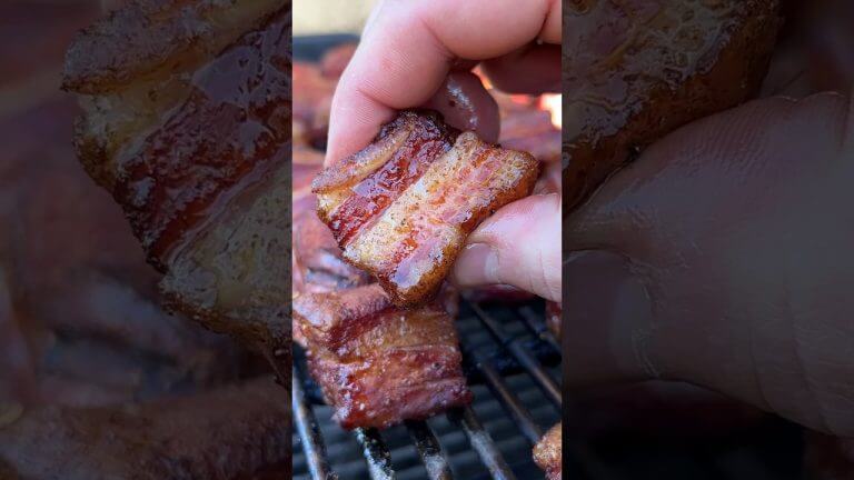 Мягчайщая свиная грудинка на гриле. Smoked Pork Belly 😍