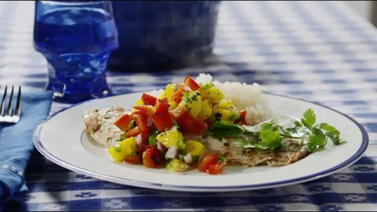 How to Make Grilled Tilapia with Mango Salsa | Fish Recipes | Allrecipes.com