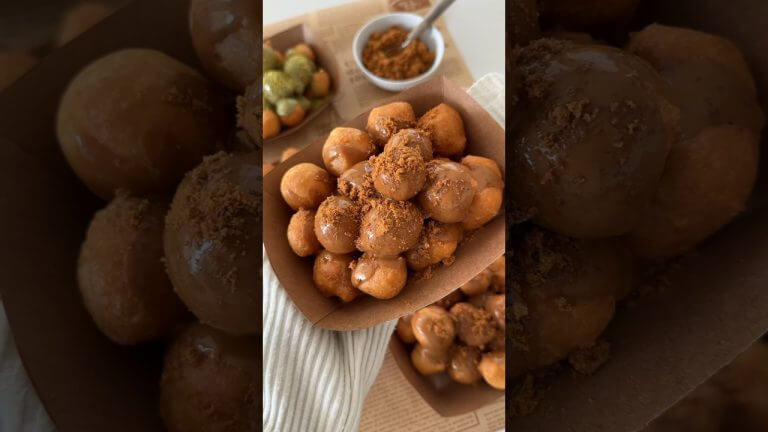 ADDICTING mini donut bites! #recipe