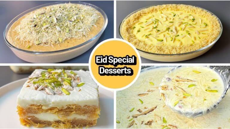 Eid Special Dessert Recipes by cooking with sariya 2024