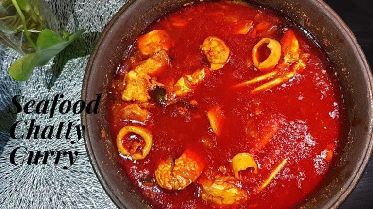 Mixed Seafood Chatty Curry|Perfect Recipe|Kadalkoottu|Fish Chatty Curry