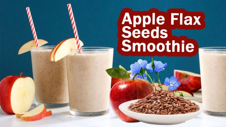 Apple Flax Seeds Smoothie  – Recipe |  NutroVally