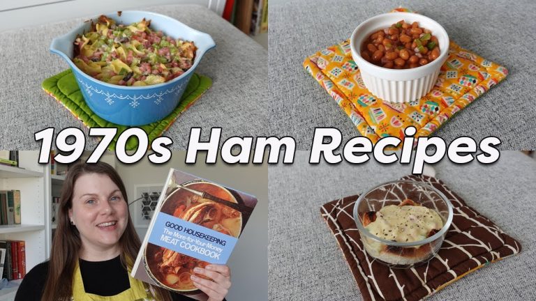1970s HAM RECIPES 😋 What to make with leftover ham!