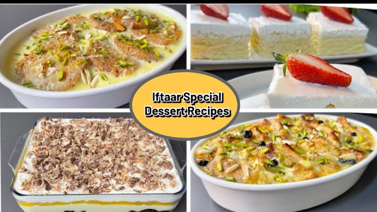 4 Delicious Ramadan Dessert Recipes – Quick & Easy dessert by cooking with Sariya
