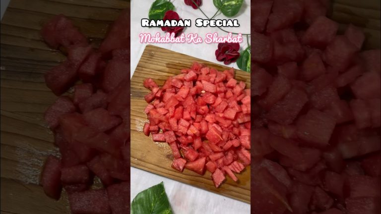 Mohabbat Ka Sharbat 🍉🍸🥰❤️🌹 #mohabbatkasharbat #milkshake #ramadan (see description for recipe)