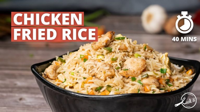 Chicken Fried Rice Recipe | Restaurant Style Chicken Fried Rice | Indo Chinese Recipes | Cookd