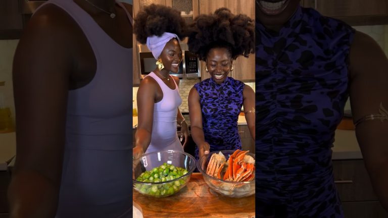 My sisterr visited last week and couldn’t stop talking about seafood okra soup & fufu. Lets make it