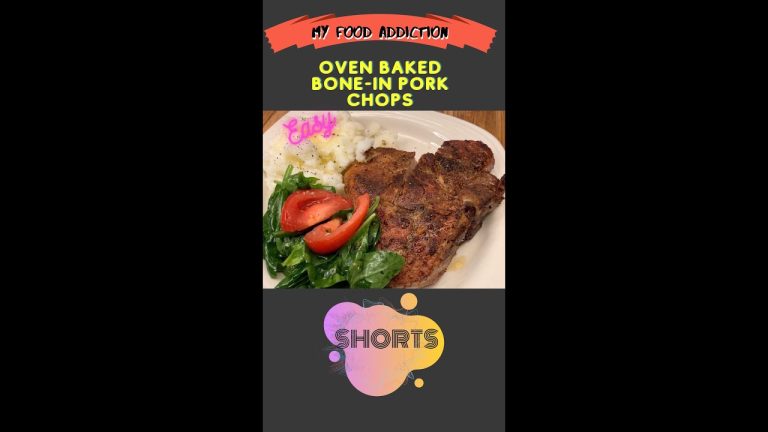 Easy Oven Baked Bone In Pork Chops #Shorts