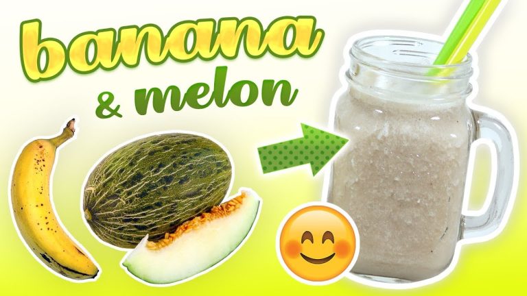 Banana Melon Smoothie (Cholesterol Lowering Smoothie Recipe)